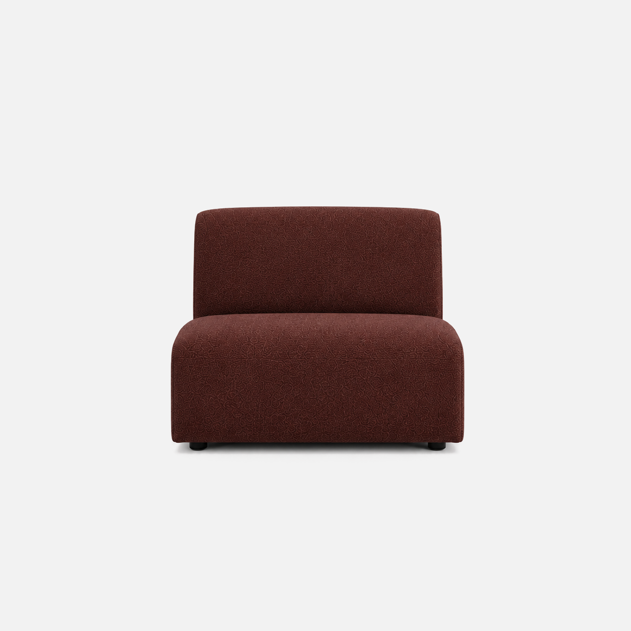 Calvin Sofa Chair | Rove Fabric in Brick